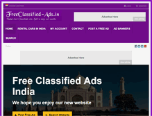 Tablet Screenshot of freeclassified-ads.in